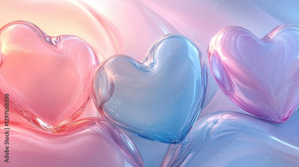 Poster colorful arrangement of butterfly-shaped paper cutouts in soft pastel colors creating a whimsical ba