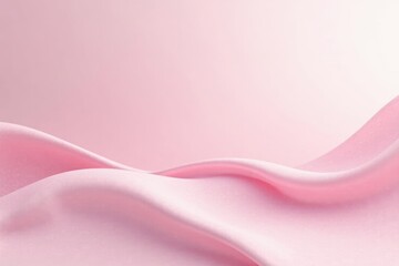 Soft Pink Fabric Draped in Gentle Waves, Creating an Elegant and Serene Background for Design Projects