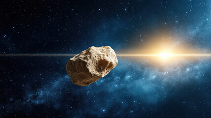 deep space telescope detecting asteroid in cosmos