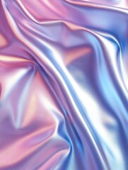 Obraz premium Iridescent Silk Fabric with Subtle Folds and Shimmering Pastel Hues