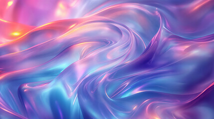 Iridescent rainbow foil texture with prismatic hologram light and metallic gradient for modern designs.