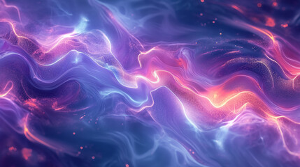 Fototapeta premium Iridescent hologram background with vivid rainbow foil effect and shimmering metallic shine. Abstract design.