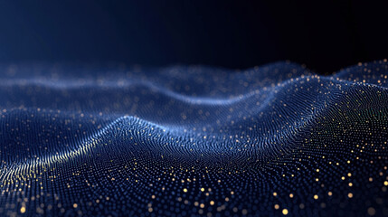 Flowing electronic waves and database lighting