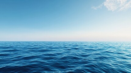 Obraz premium Majestic ocean waves seaside digital artwork serene environment panoramic view tranquil waterscape