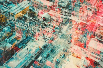 Obraz premium AI satellites gather citizen data globally, sparking privacy standard questions.