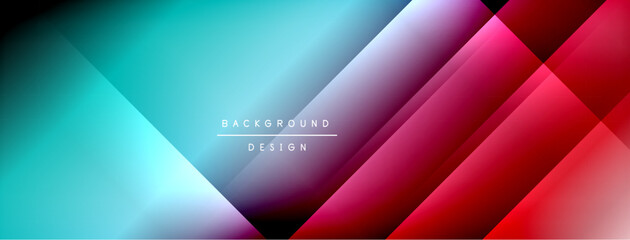 Colorful gradient with lines made of shadow and light. Creative background