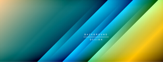 Dynamic shadow lines with gradient colors geometric background