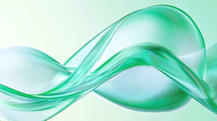 Green wavy liquid