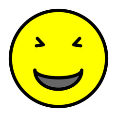 Laughing Vector Filled Icon Design