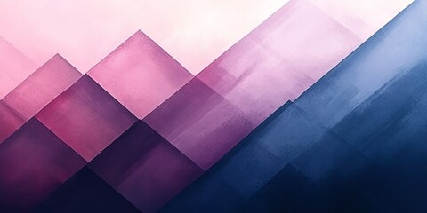 Abstract watercolor painting shows a mountain range in blended colors