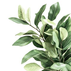 Obraz premium Creative layout made of tropical leaves. Flat lay. Nature concept.