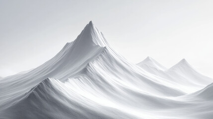 A snow covered mountain