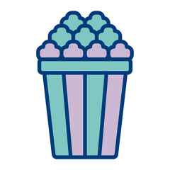 Popcorn Vector Icon Design