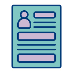 Cv Vector Icon Design