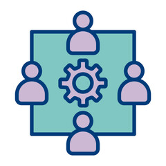 Teamwork Vector Icon Design