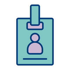 Obraz premium Id Card Vector Icon Design