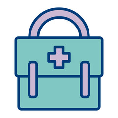 First Aid Kit Vector Icon Design