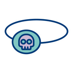 Eyepatch Vector Icon Design