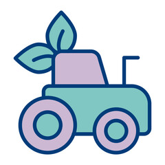 Tractor Vector Icon Design