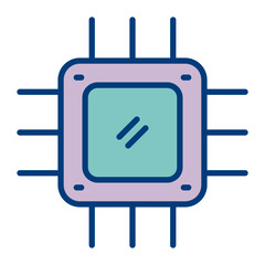 Cpu Vector Icon Design