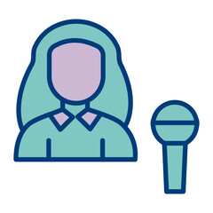 Presenter Vector Icon Design
