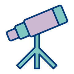Telescope Vector Icon Design