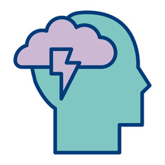 Anxiety Vector Icon Design