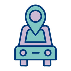 Driving Vector Icon Design