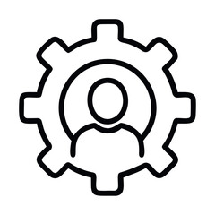 Admin Icon Gear Profile System Configuration