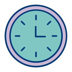 Wall Clock Vector Icon Design