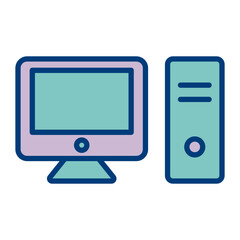 Computer Vector Icon Design