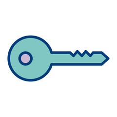 Door Key Vector Icon Design