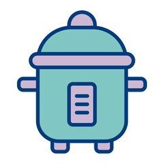 Rice Cooker Vector Icon Design