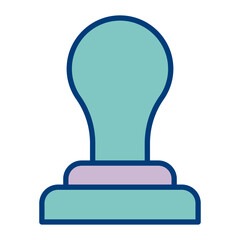 Rubber Stamp Vector Icon Design