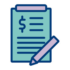 Fototapeta premium Bill Vector Icon Design