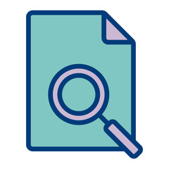 File Search Vector Icon Design