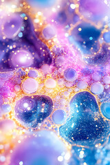 Abstract Liquid Art, Colors, Bubbles