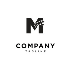 Fototapeta premium Letter M Viper Logo Icon Vector