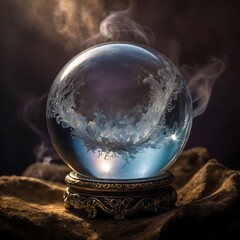 Crystal Enchantment: Serendibite Shining in a Mystic Globe