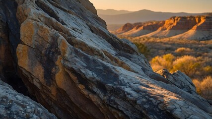 Obraz premium Ancient Earth’s Secret: Discovering Serendibite in Rock Formations