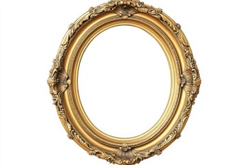 Gold Oval Picture Frame