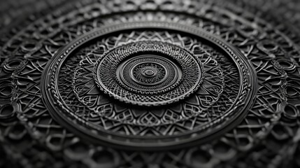 Obraz premium Intricate High Contrast Patterns with Dramatic Lighting
