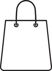 Shopping bag. White background.