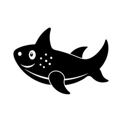Baby Shark bath toy silhouette vector art