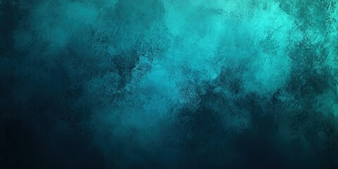 Obraz premium Black dark blue green teal mint turquoise abstract modern background. Color gradient hombre. Noise grain mesh. Light glow neon metal metallic effect. Line wave.Technology science concept. 8k image