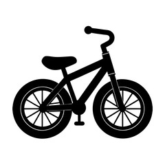 Fototapeta premium Balance bike silhouette vector art