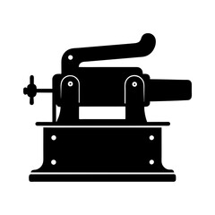 Belt sander silhouette illustration