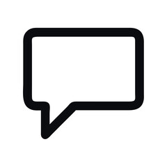 Fototapeta premium Icon user interface chat bubble