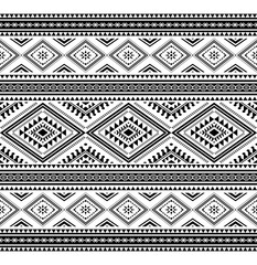 Geometric ethnic oriental seamless pattern traditional Design for background,carpet,wallpaper.clothing,wrapping,Batik fabric,Vector illustration.embroidery style, sadu