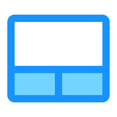 Displaying Website Template Layout with Two Sections and Clean Design